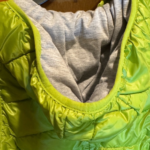 Tangerine Lime Green Puffer Vest - Picture 3 of 8